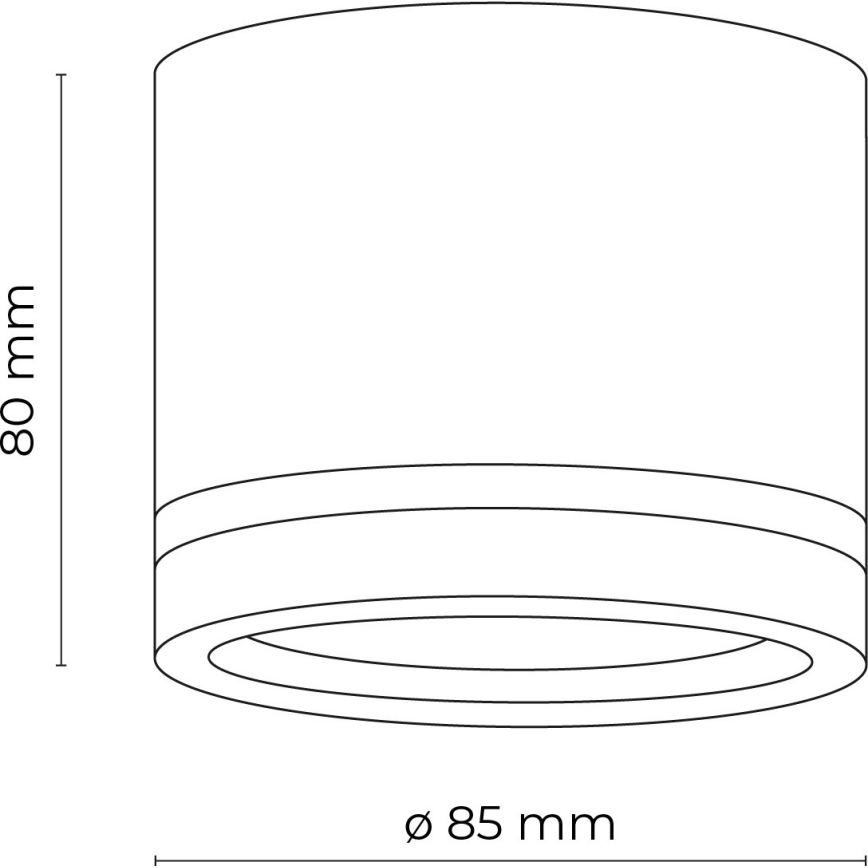 Foco JET 1xGX53/11W/230V preto