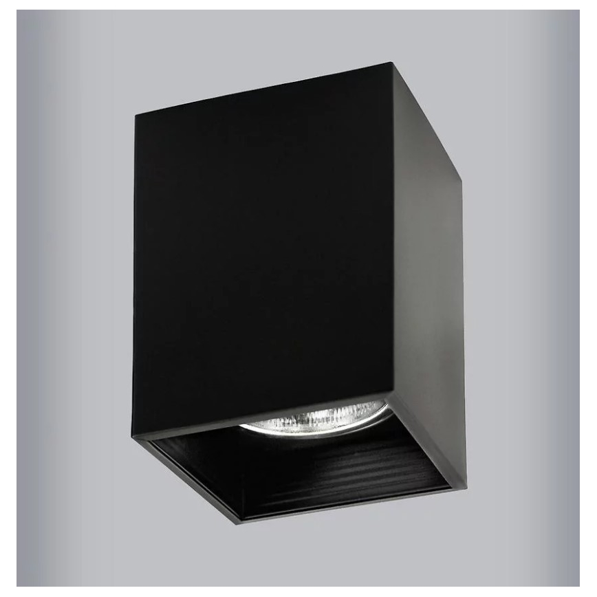 Foco JUPITER 1xE27/20W/230V 11,7x11,7 cm preto