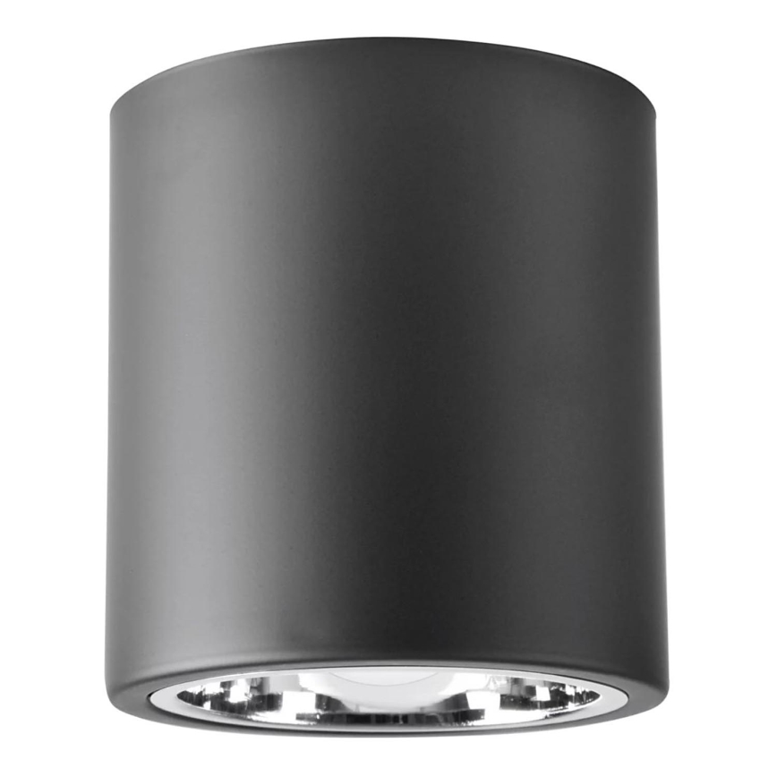 Foco JUPITER 1xE27/20W/230V diâmetro 13 cm preto