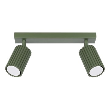 Foco KARBON 2xGU10/10W/230V verde