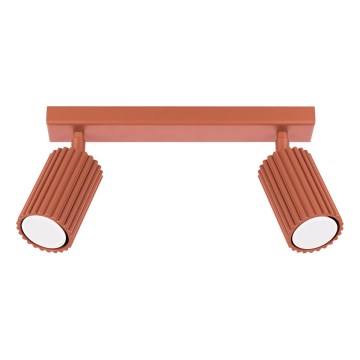 Foco KARBON 2xGU10/10W/230V vermelho