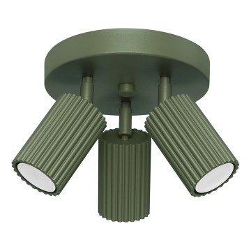 Foco KARBON 3xGU10/10W/230V verde