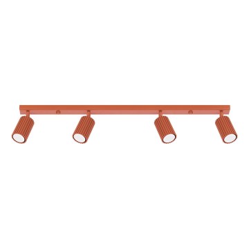 Foco KARBON 4xGU10/10W/230V vermelho