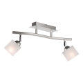 Foco KLARA 2xE14/40W/230V cromado mate