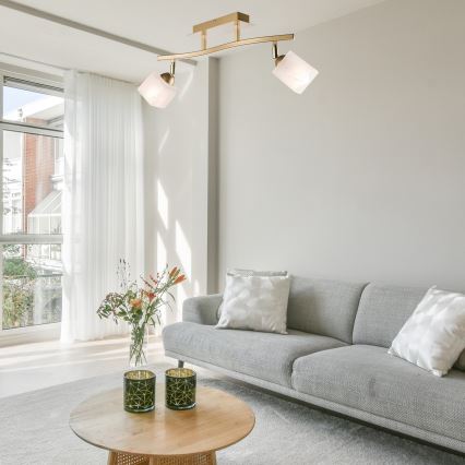 Foco KLARA 2xE14/40W/230V dourado