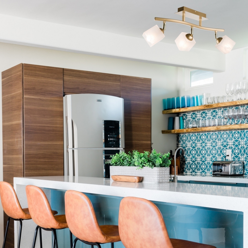 Foco KLARA 3xE14/40W/230V dourado