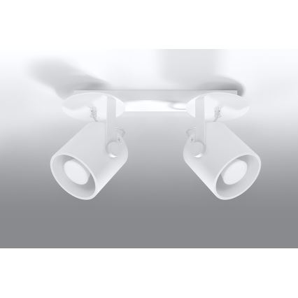 Foco LAROSA 2 2xGU10/40W/230V branco