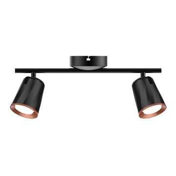 Foco LED 2xLED/5W/230V 3000K preto