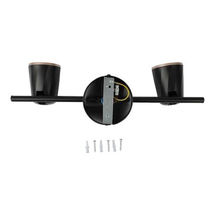 Foco LED 2xLED/5W/230V 3000K preto