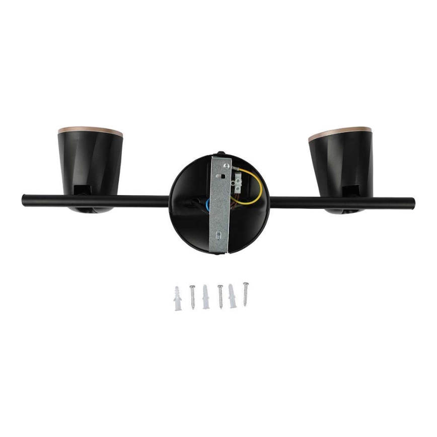 Foco LED 2xLED/5W/230V 4000K preto