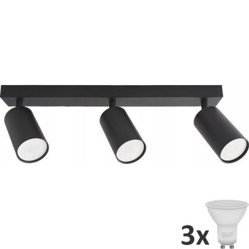 Foco LED ANGIE 3xGU10/6W/230V preto