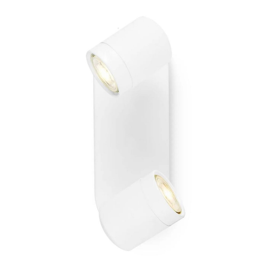 Foco LED com regulação de fluxo luminoso MANU 2xGU10/5,8W/230V branco