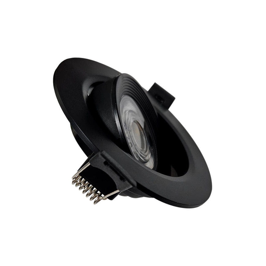 Foco LED Embutido/superfície 2em1 LED/5W/230V 4200K diâmetro 9,3 cm preto