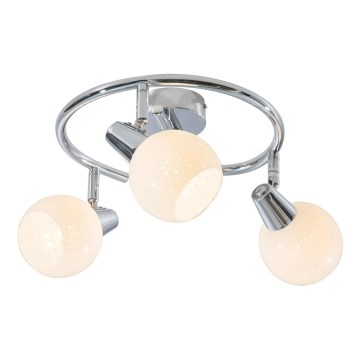 Foco LED DOXY 3xE14/4W/230V cromado brilhante