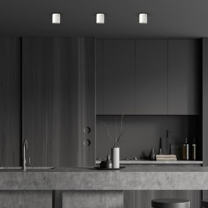 Foco LED GEORGE 1xE27/6W/230V diâmetro 11 cm branco