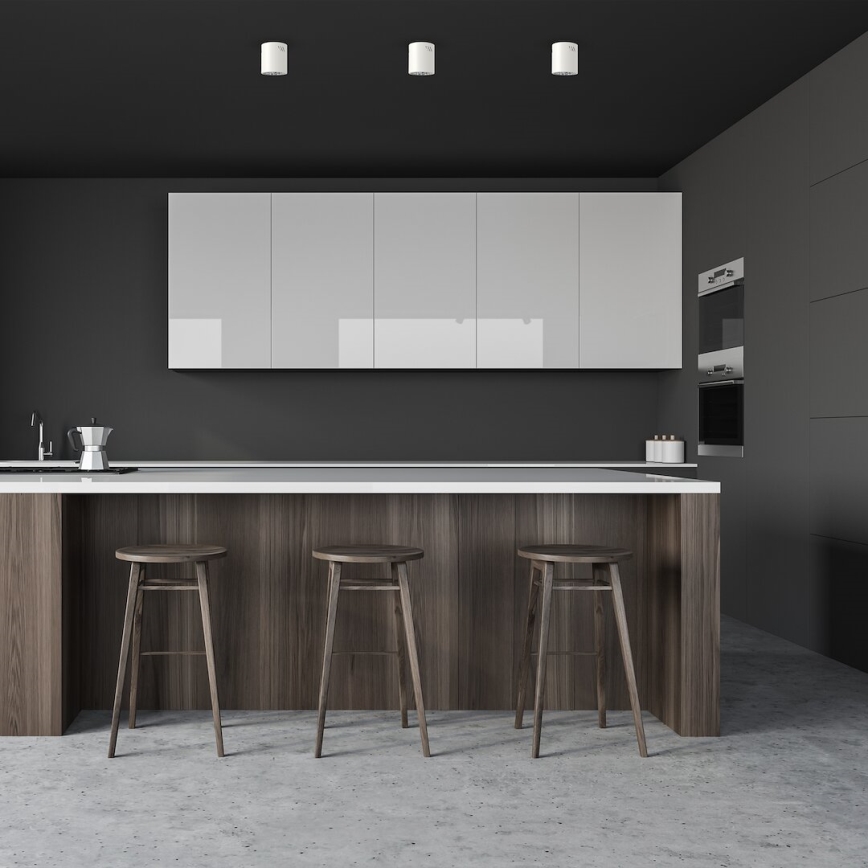 Foco LED GEORGE 1xE27/6W/230V diâmetro 11 cm branco