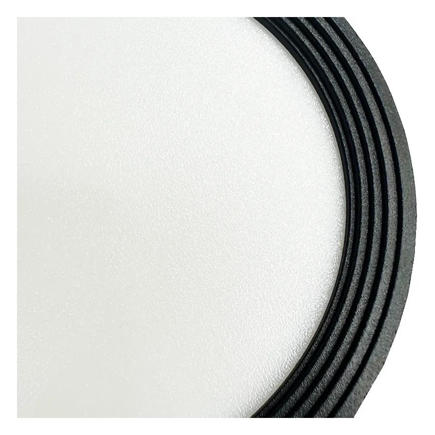 Foco LED LED/12W/230V 4000K diâmetro 10 cm preto