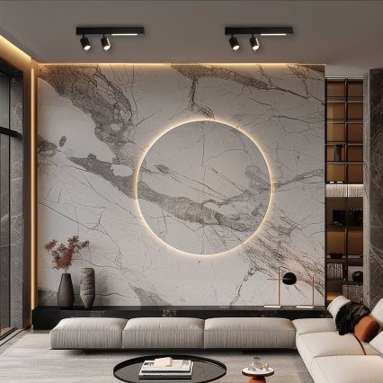 Foco LED MAGNET LED/5W/230V + 2xGU10/60W 3000/4000K preto