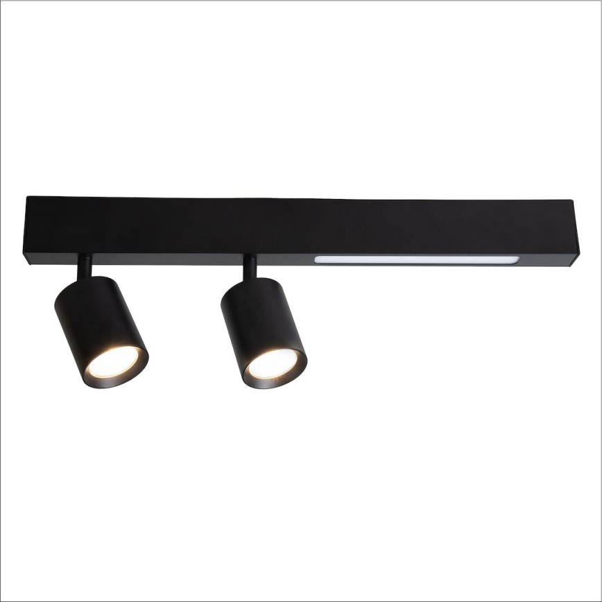 Foco LED MAGNET LED/5W/230V + 2xGU10/60W 3000/4000K preto