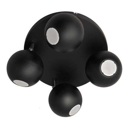 Foco LED MIDWAY 4xGU10/6,5W/230V preto