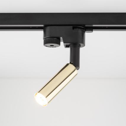 Foco LED para sistema de carris monofásico LAGOS 1xG9/3W/230V dourado/preto