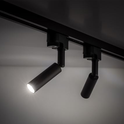 Foco LED para sistema de carris monofásico LAGOS 1xG9/3W/230V preto