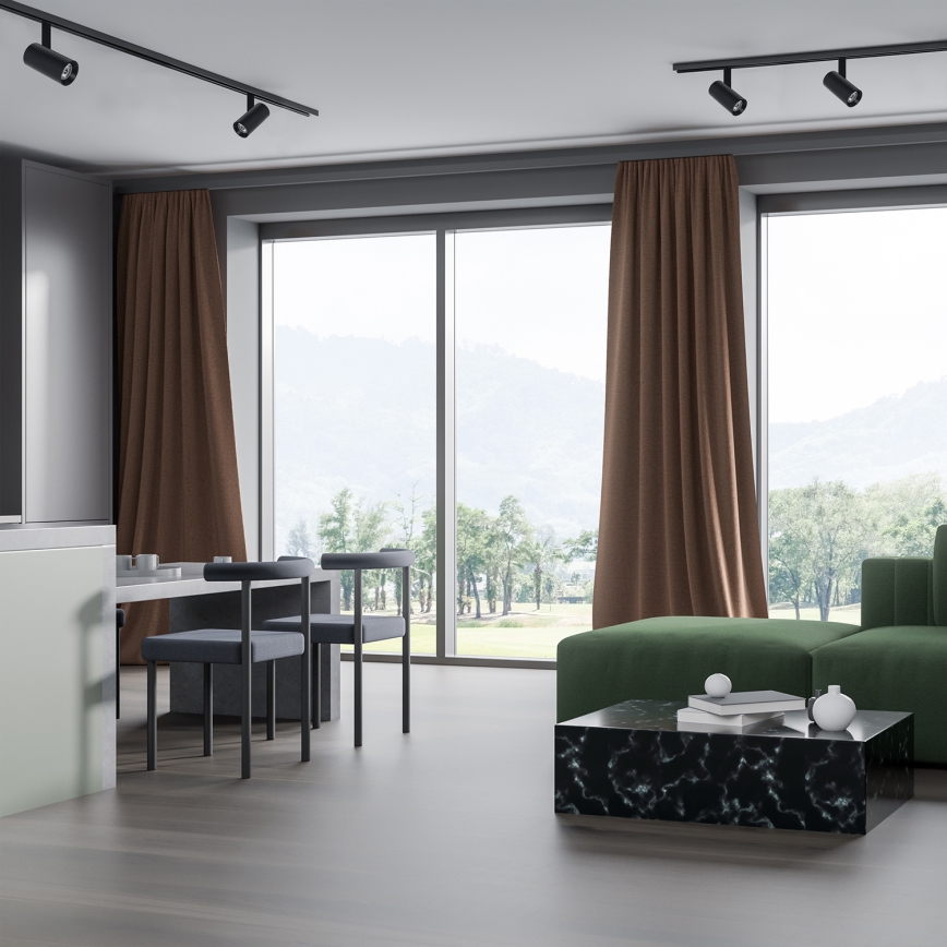 Foco LED para sistema de carril MAGNETIC TRACK LED/10W/48V 3000K preto