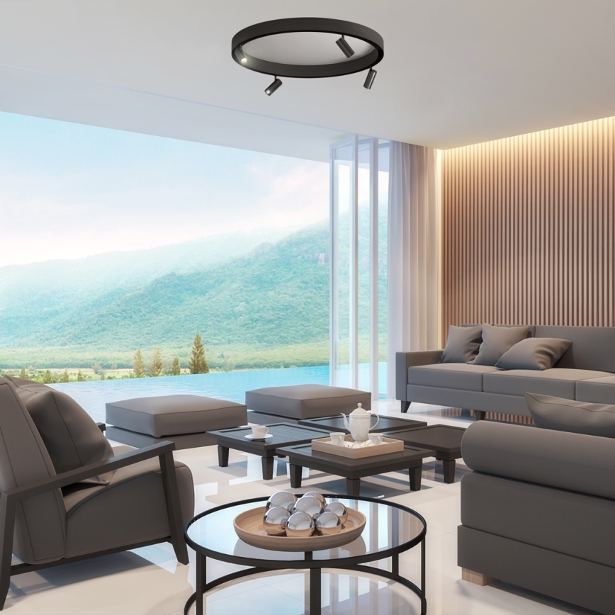 Foco LED para sistema de carril MAGNETIC TRACK LED/7W/48V 4000K preto