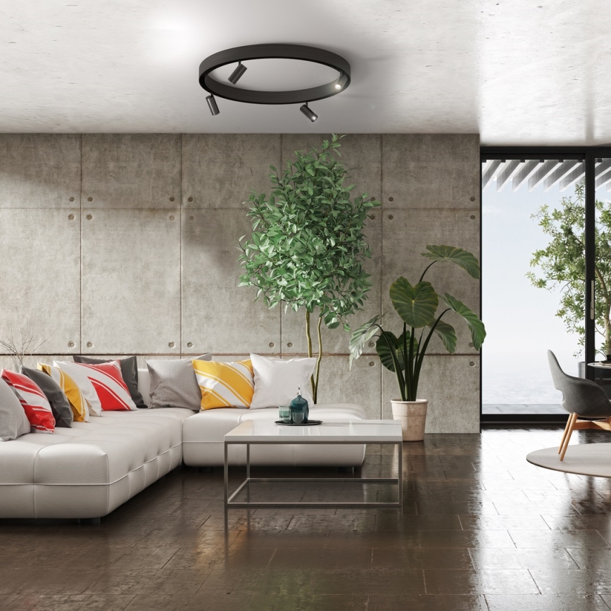 Foco LED para sistema de carril MAGNETIC TRACK LED/7W/48V 4000K preto