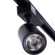 Foco LED para sistema de carril TRACK LIGHT LED/7W/230V 3000K preto