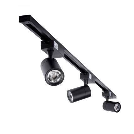 Foco LED para sistema de carril TRACK LIGHT LED/7W/230V 3000K preto