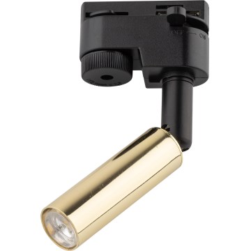 Foco LED para sistema de carris monofásico LAGOS 1xG9/3W/230V dourado/preto