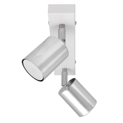 Foco LED TUNE 2xGU10/4,8W/230V cromado mate/branco