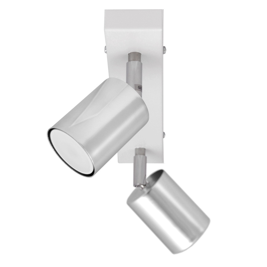 Foco LED TUNE 2xGU10/4,8W/230V cromado mate/branco