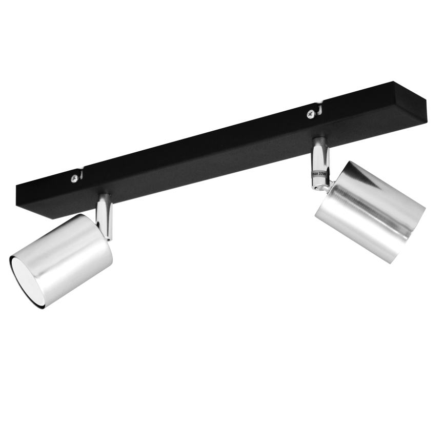 Foco LED TUNE 2xGU10/4,8W/230V cromado mate/preto