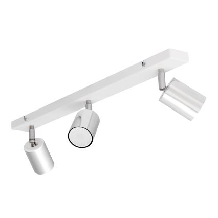 Foco LED TUNE 3xGU10/4,8W/230V cromado mate/branco