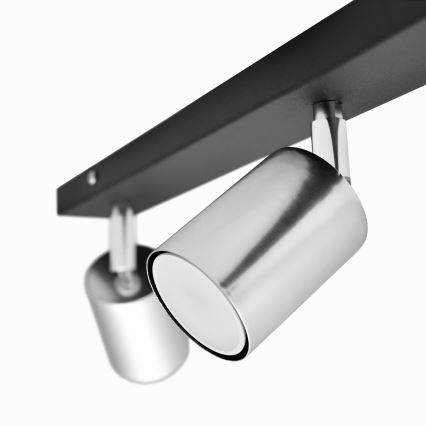 Foco LED TUNE 3xGU10/4,8W/230V cromado mate/preto