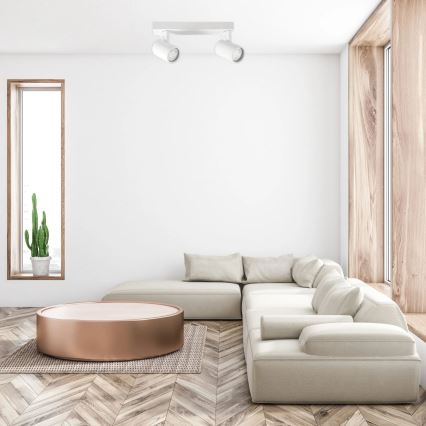 Foco LYNX 2xGU10/10W/230V branco