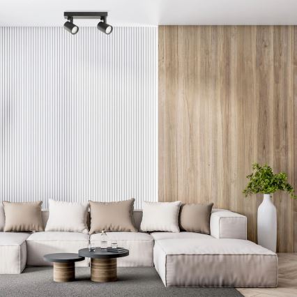 Foco LYNX 2xGU10/10W/230V preto