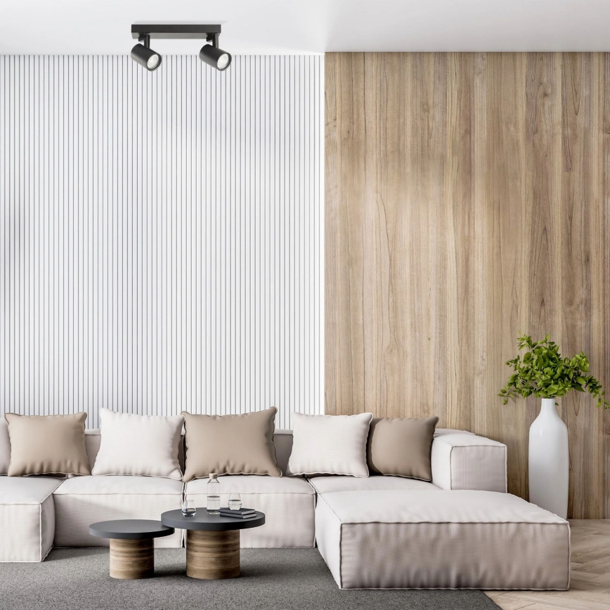 Foco LYNX 2xGU10/10W/230V preto