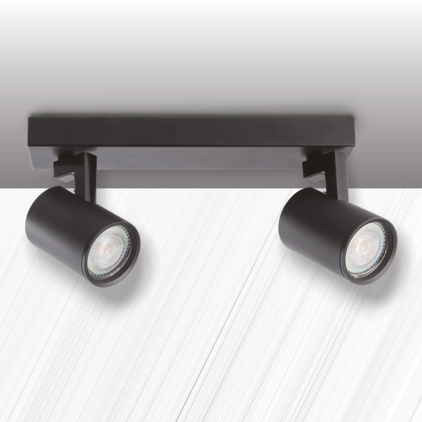 Foco LYNX 2xGU10/10W/230V preto