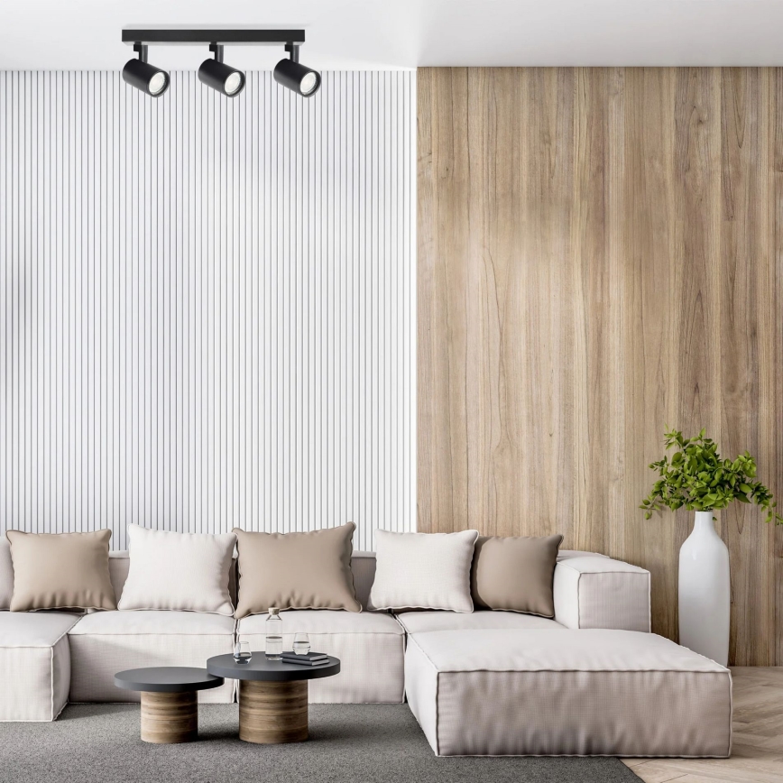 Foco LYNX 3xGU10/10W/230V preto