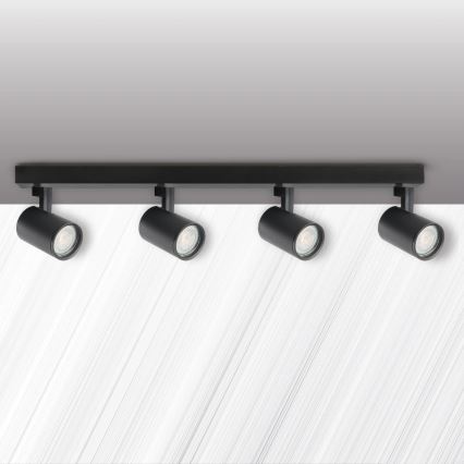 Foco LYNX 4xGU10/10W/230V preto