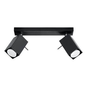 Foco MERIDA 2 2xGU10/40W/230V preto antigo