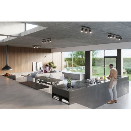 Foco MERIDA 2 2xGU10/40W/230V preto antigo