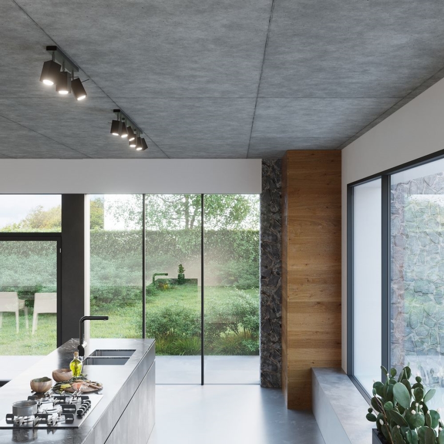 Foco MERIDA 4xGU10/40W/230V preto antigo