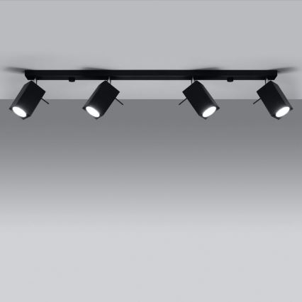 Foco MERIDA 4xGU10/40W/230V preto antigo