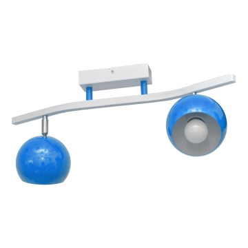 Foco MORRIS 2xE27/15W/230V AZUL