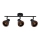 Foco NERIA 3xE14/40W/230V preto/cobre