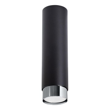 Foco NERO 1xGU10/10W/230V 22,5 cm preto/cromado brilhante